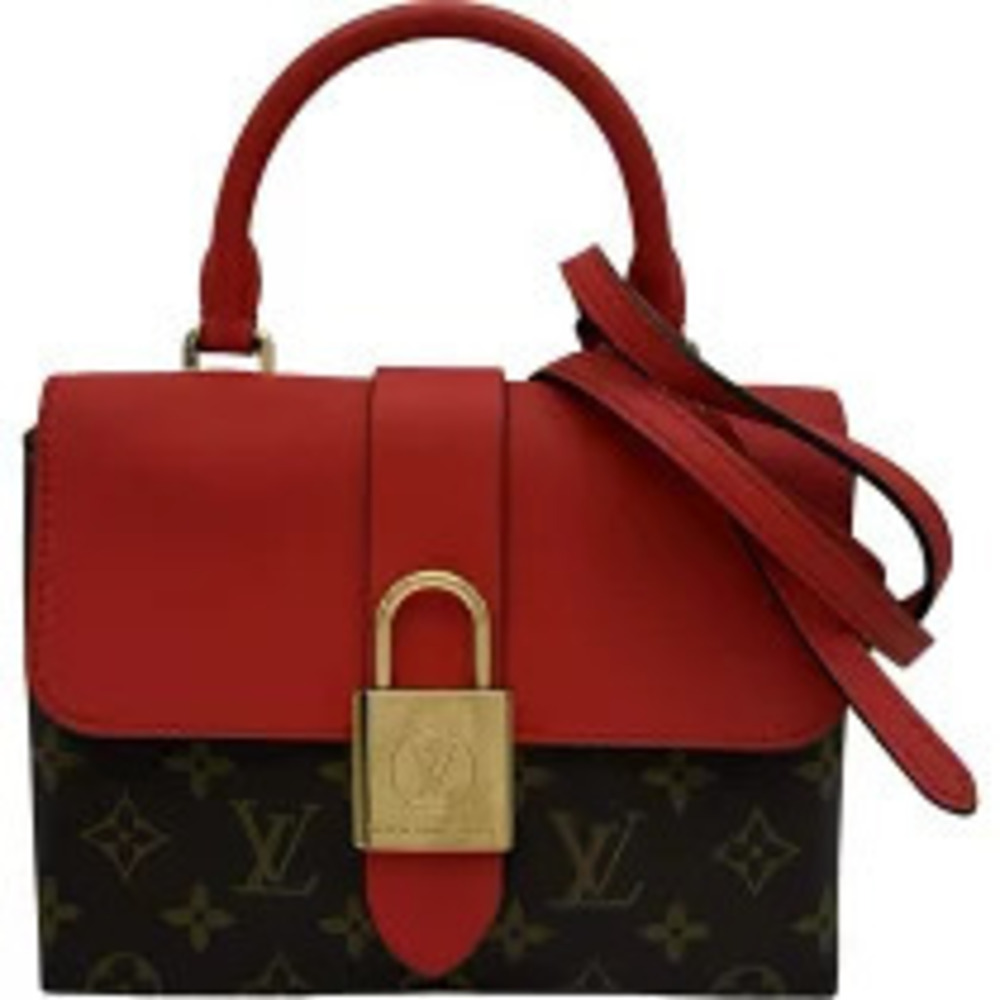 Louis Vuitton Locky Brown Red Monogram Shoulder Bag